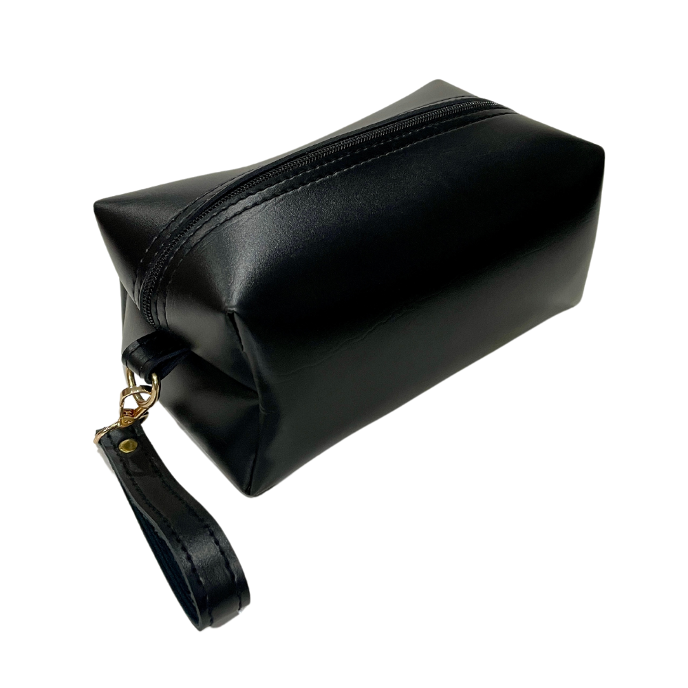 Adorned Makeup Black Travel Cosmetic Bag