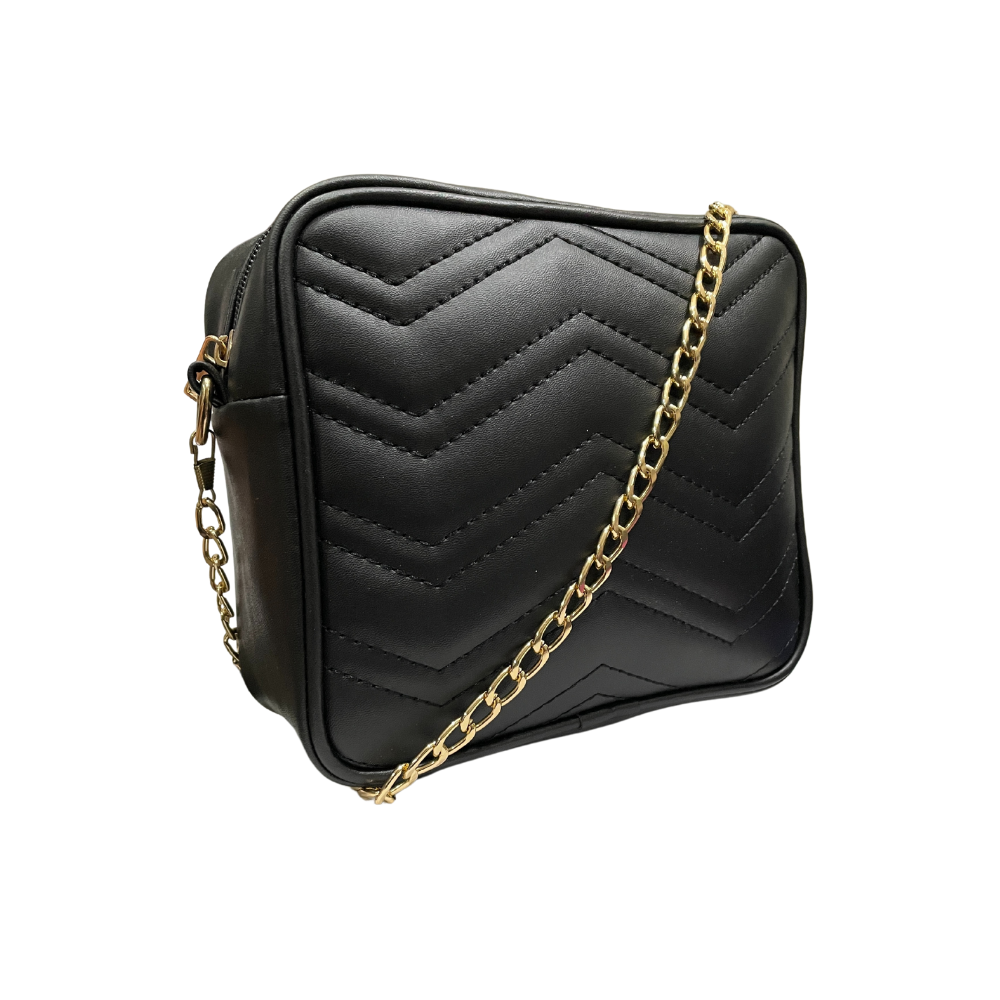 Adorned Noir Chic Cross body Bag